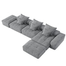 Modern Oversized Diy Combination Modular Sectional Sofa With Pillows - Furniture Home Direct