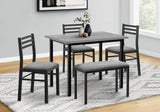 Dining Set, 5 Pieces Set, Rectangular, Small, Contemporary & Modern - Furniture Home Direct