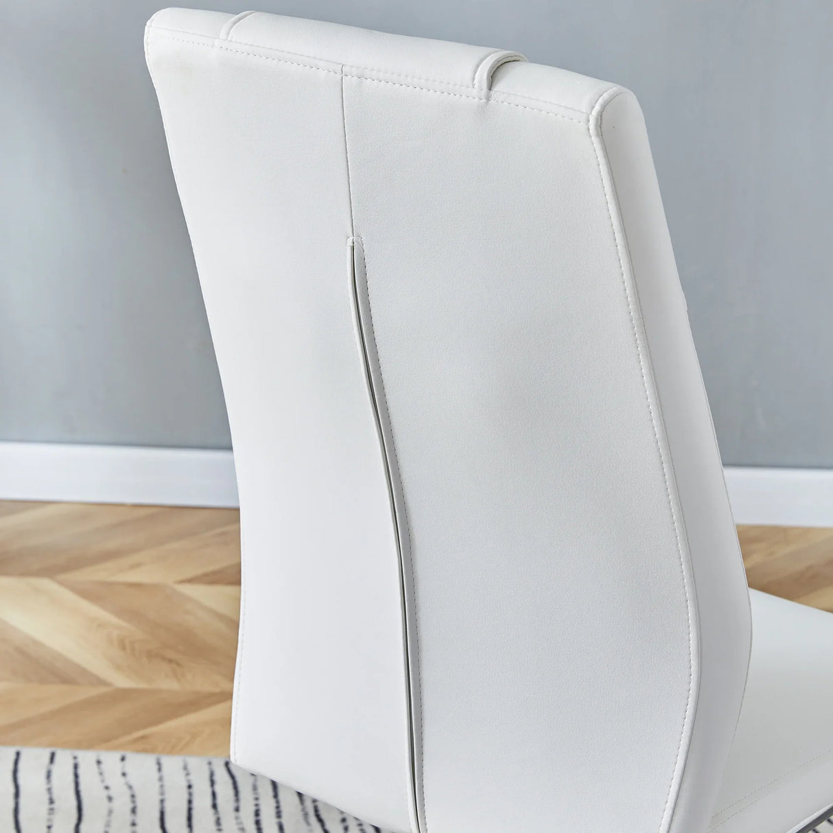 Dining Set 7 Piece Marble Top Table And Chairs White - Furniture Home Direct