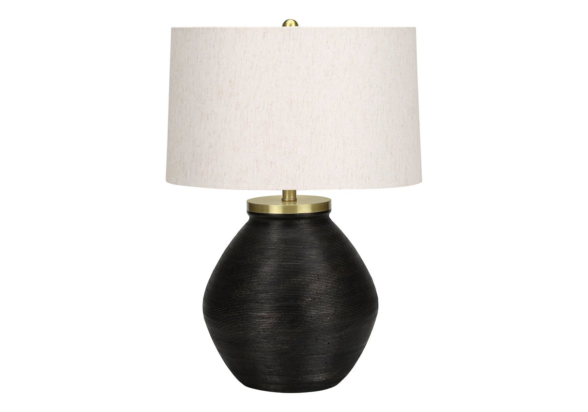 Lighting, Table Lamp, Concrete, Contemporary - Black / Cream - Furniture Home Direct