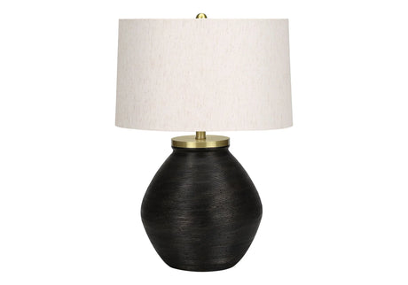 Lighting, Table Lamp, Concrete, Contemporary - Black / Cream - Furniture Home Direct