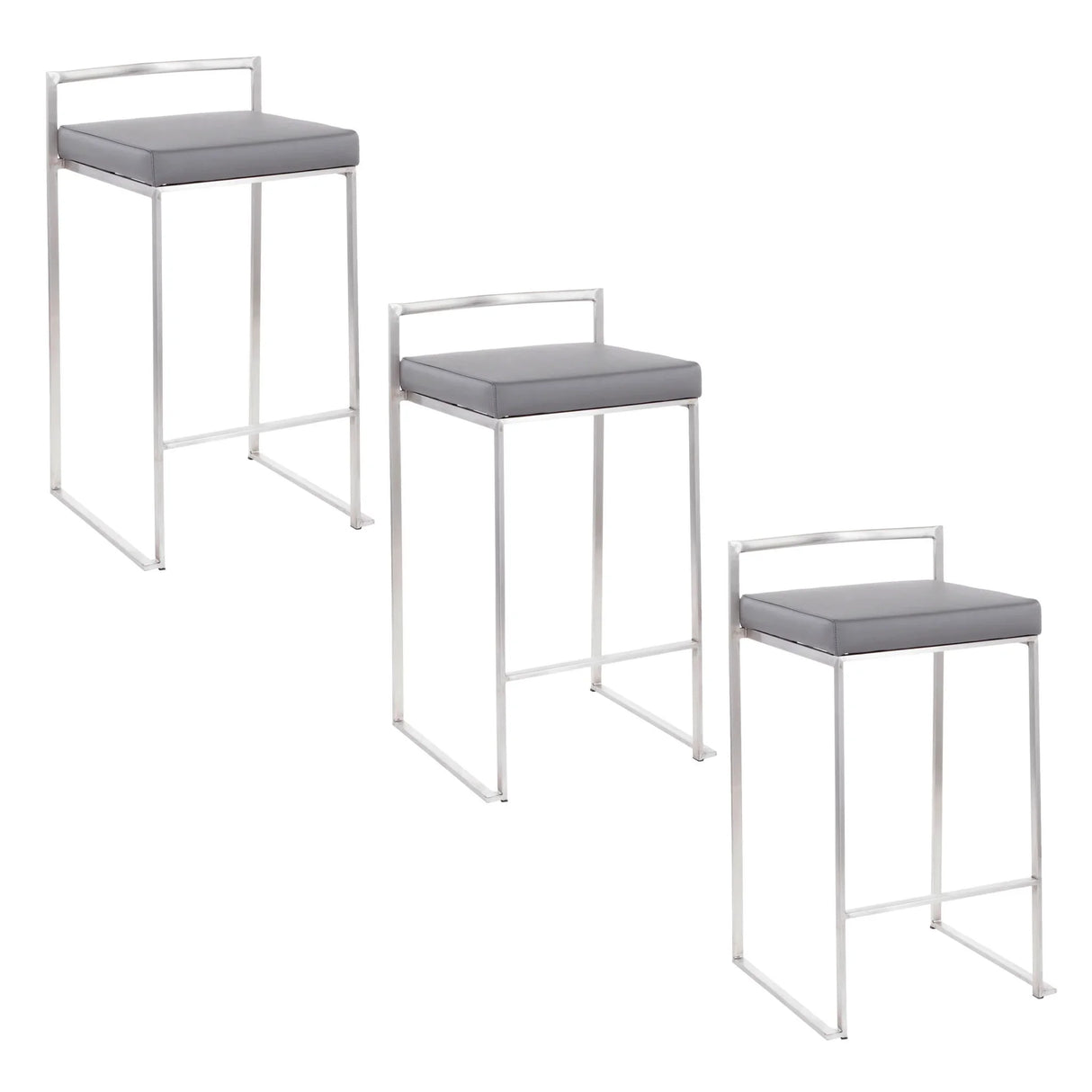 Fuji - Elegant Design Contemporary Stackable Counter Stool - Furniture Home Direct