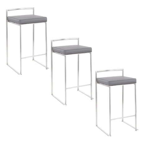 Fuji - Elegant Design Contemporary Stackable Counter Stool - Furniture Home Direct