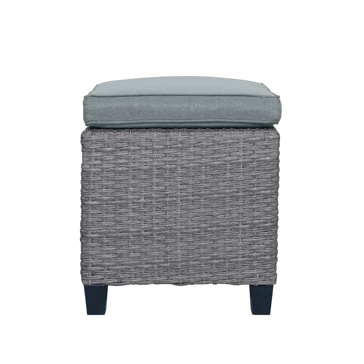 6-Piece Outdoor Wicker Set - Gray - Furniture Home Direct
