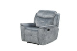 Mariana - Manual Recliner Chair - Silver Gray - Furniture Home Direct