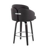 Dahlia - Contemporary Counter Stool Round Footrest (Set of 2) - Furniture Home Direct