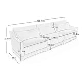 Elegant Sofa With Ergonomic Design And Lumbar Pillows - Furniture Home Direct