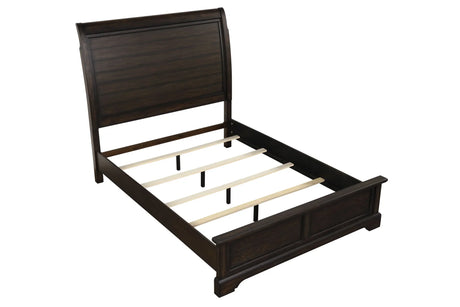Crafted Sleigh Bed - Furniture Home Direct