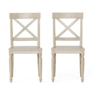 Dining Chair With X Shaped Back (Set of 2)