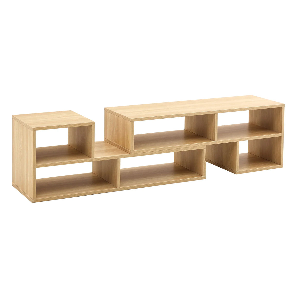 Cube TV Stand With Open Storage And 2 Shelves - Furniture Home Direct