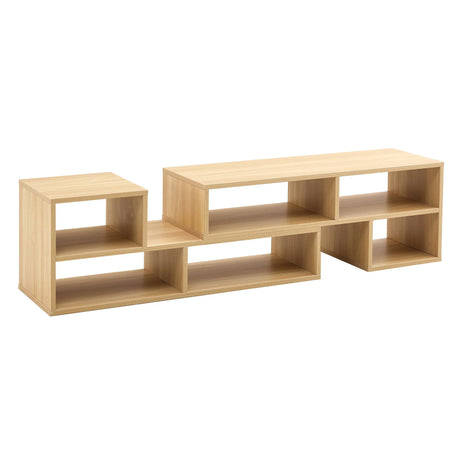 Cube TV Stand With Open Storage And 2 Shelves - Furniture Home Direct