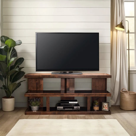Sausalito - TV Stand Console For TVs Up To 70" - Whiskey - Furniture Home Direct