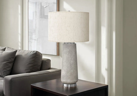 Lighting, Table Lamp, Resin, Modern - Gray - Furniture Home Direct
