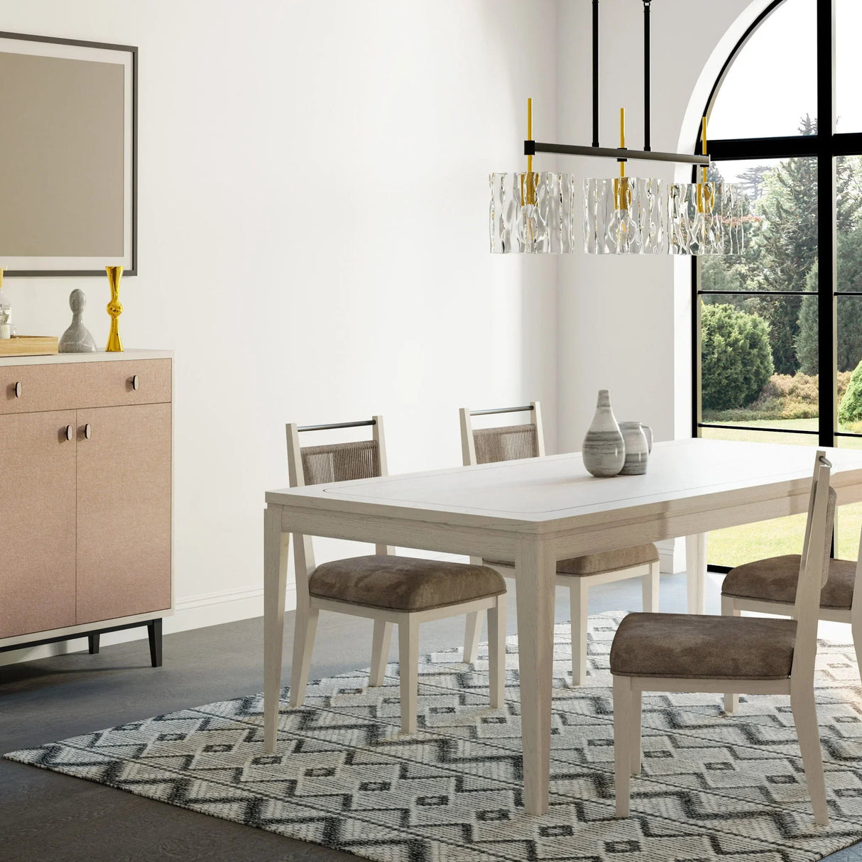 Expandable Dining Table - Vanilla White - Furniture Home Direct