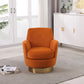 Teddy Swivel Barrel Chair, Swivel Accent Chairs Armchair For Living Room - Furniture Home Direct