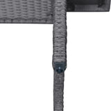 6-Piece Outdoor Wicker Set - Gray - Furniture Home Direct