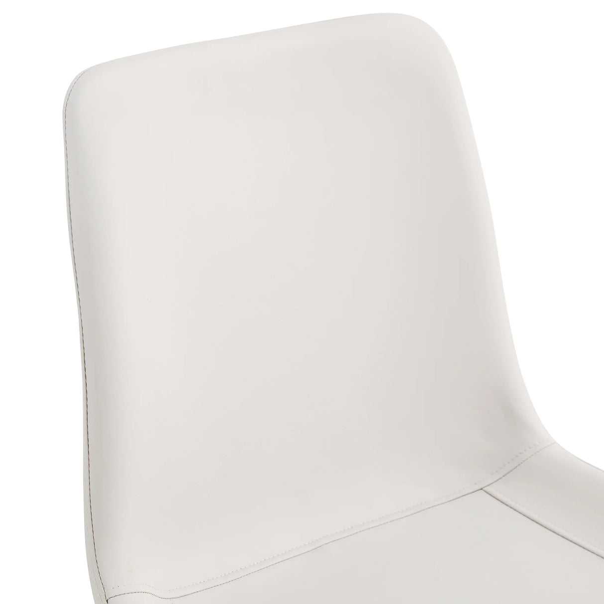 Set Of 6 White Faux Leather Dining Chairs - Furniture Home Direct