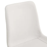 Set Of 6 White Faux Leather Dining Chairs - Furniture Home Direct