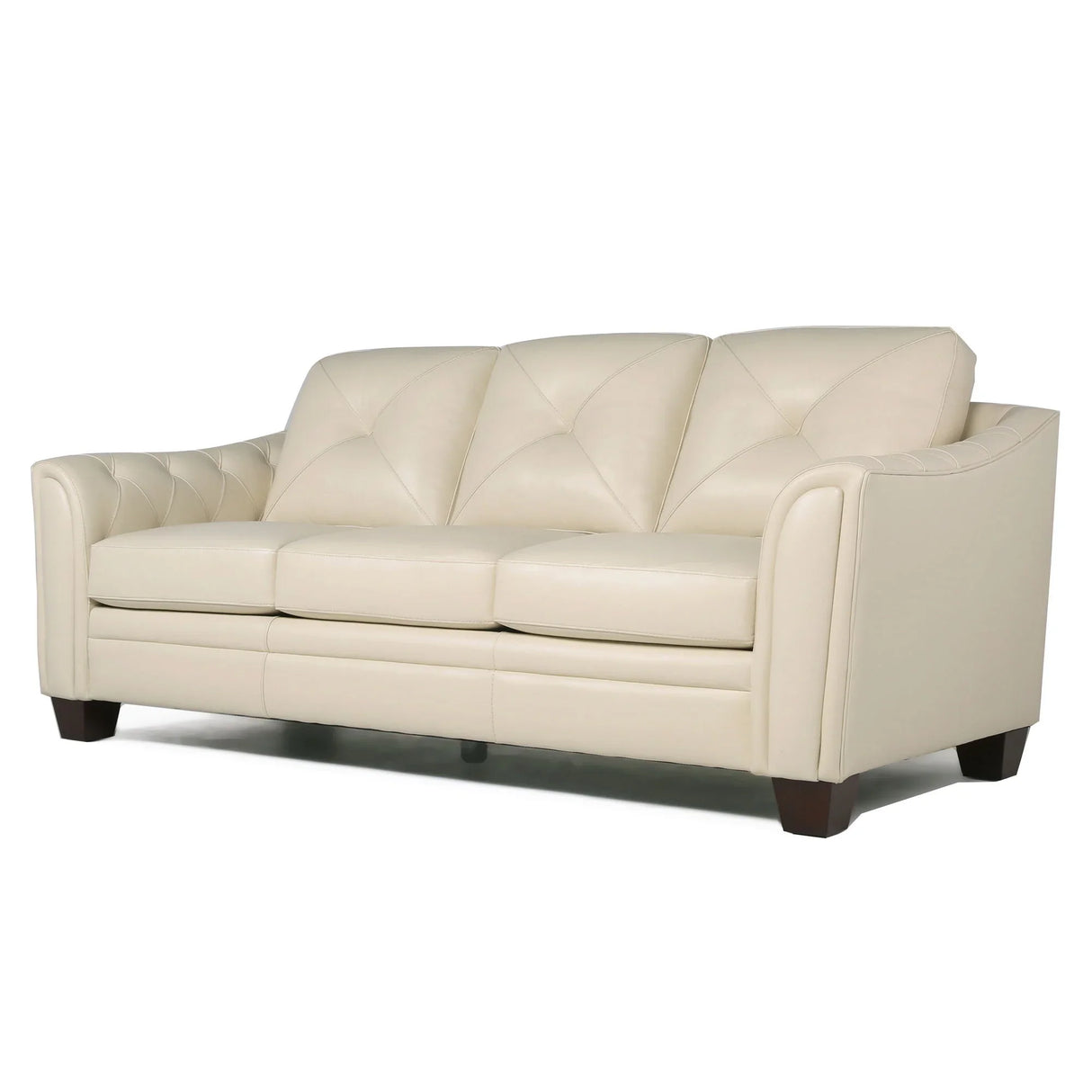 Modern Tufted Leather Sofa - Furniture Home Direct