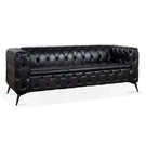 Square Arm Removable Cushion 3 Seater Sofa - Furniture Home Direct