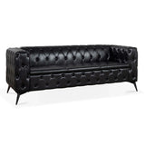 Square Arm Removable Cushion 3 Seater Sofa - Furniture Home Direct