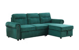 Ashton - Reversible Sleeper Sectional Sofa Chaise - Furniture Home Direct