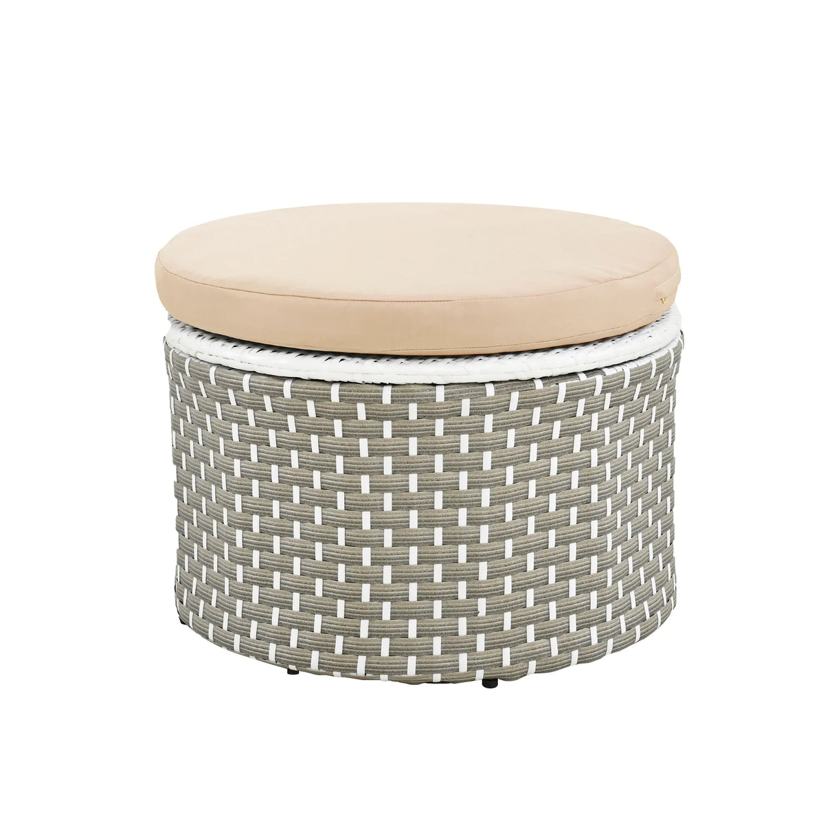 Outdoor Daybed With Canopy Weatherproof Rattan Beige - Furniture Home Direct