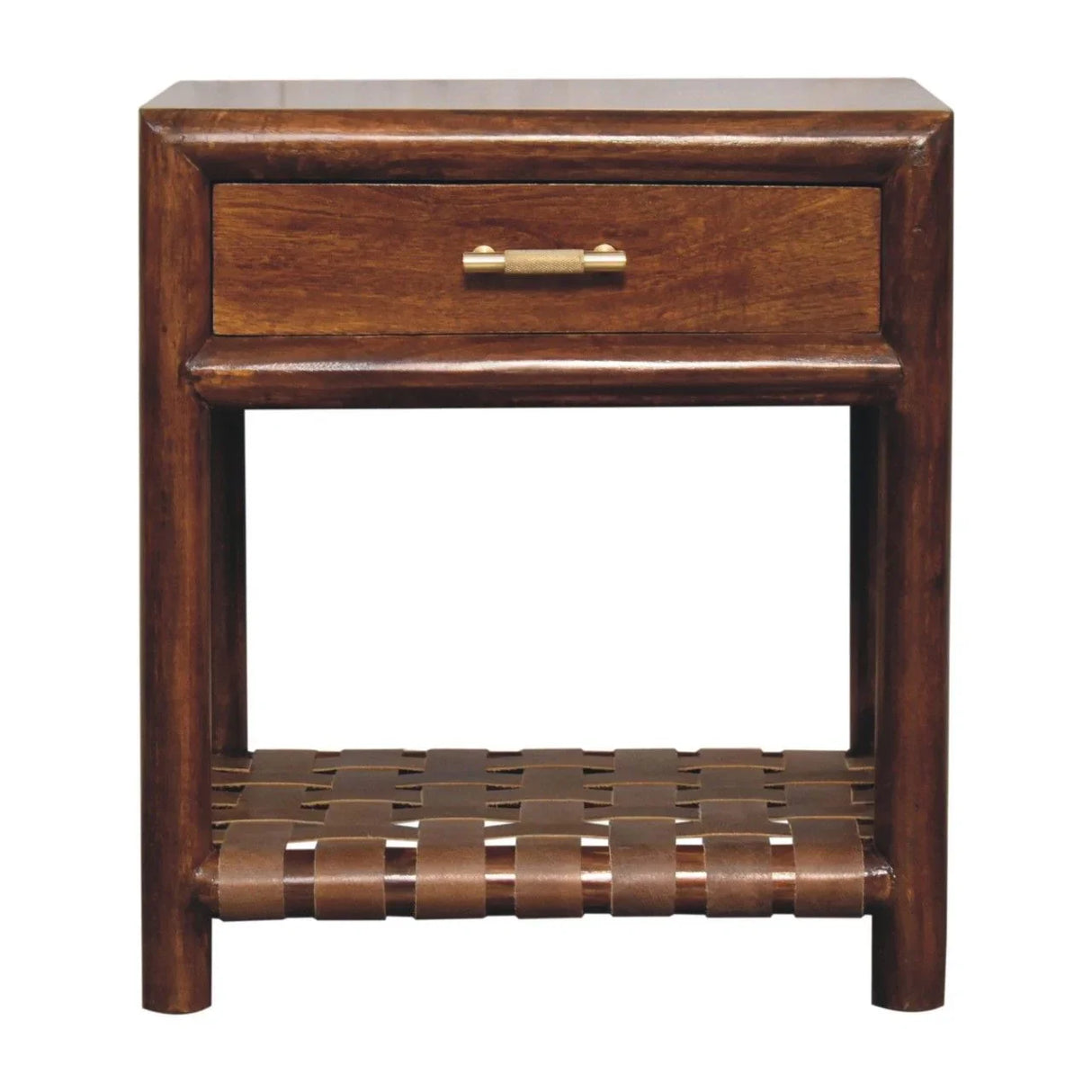 T Bar Nightstand - Dark Brown - Furniture Home Direct