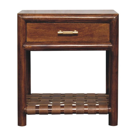 T Bar Nightstand - Dark Brown - Furniture Home Direct