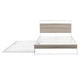 Platform Bed Frame With Trundle, USB Ports And Slat Support, No Box Spring Needed - Furniture Home Direct