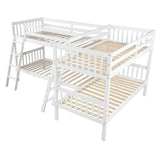 L Shaped Bunk Bed With Ladder - Furniture Home Direct