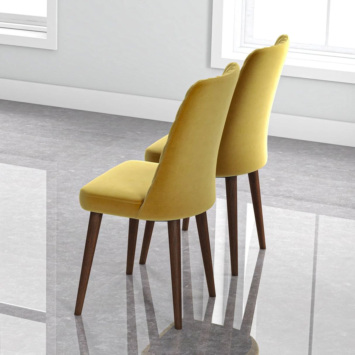 Katie - Mid-Century Modern Dining Chair (Set of 2) - Furniture Home Direct