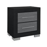 Elsa - 2 Toned Nightstand With Bar Handle And Spacious Drawers - Furniture Home Direct
