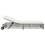 Outdoor Lounge Chair - Beige - Furniture Home Direct