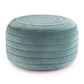 Vivienne - Upholstered Round Pouf - Furniture Home Direct