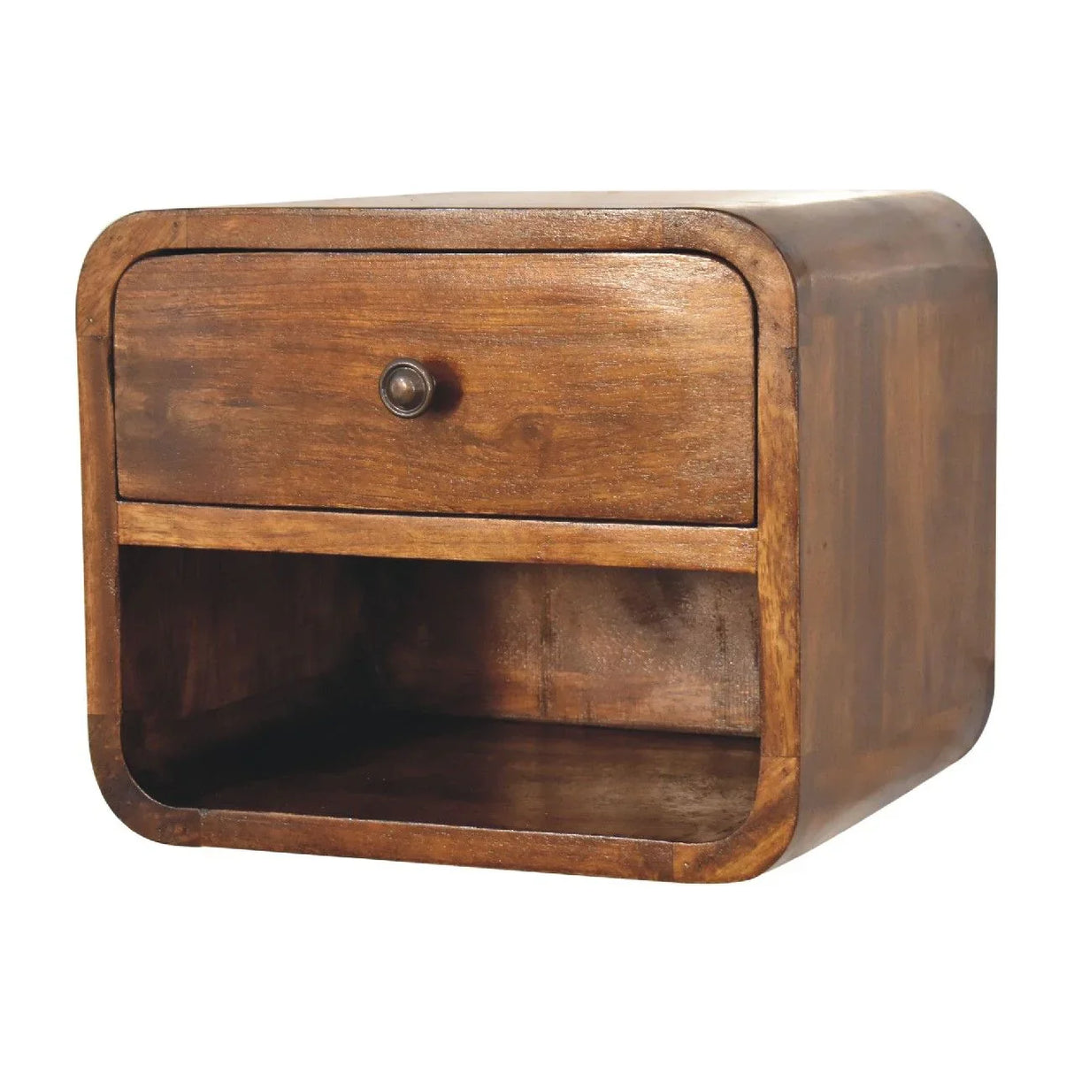 Curve Upper Slot Floating Nightstand - Furniture Home Direct