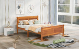 Platform Bed Frame Mattress Foundation Sleigh Bed With Headboard / Footboard / Wood Slat Suppor - Furniture Home Direct