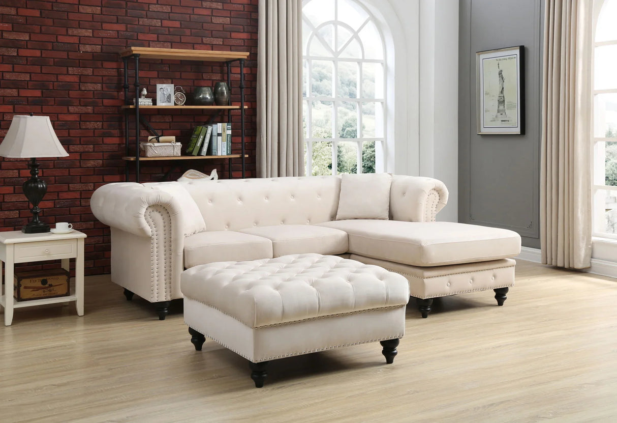 Nola - Luxurious Design Sofa Chaise - Furniture Home Direct