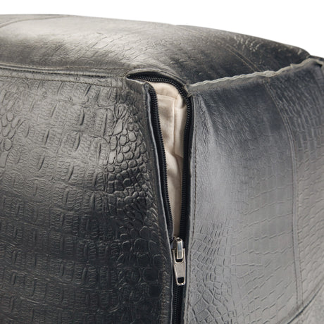 Bowen - Square Pouf - Black - Furniture Home Direct