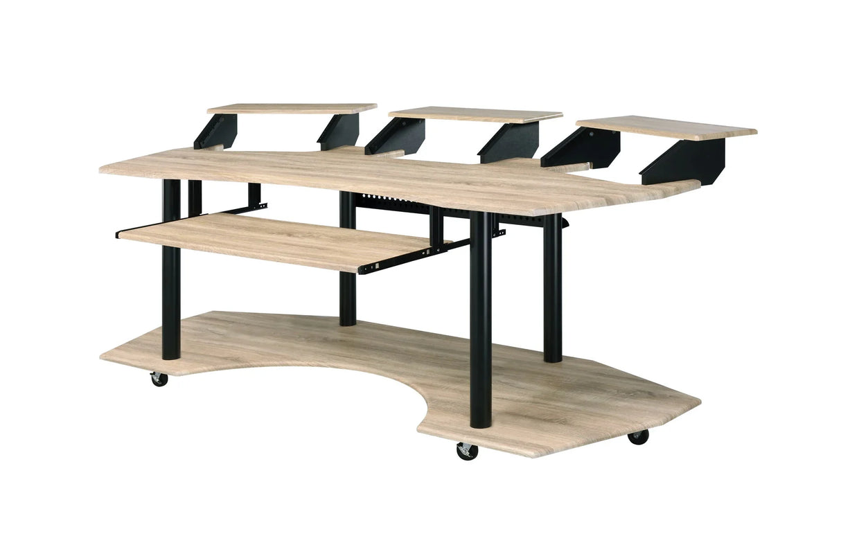 Eleazar - Music Recording Studio Desk - Wood - Furniture Home Direct