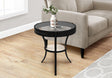 Round Accent Table, Transitional - Black - Furniture Home Direct