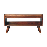 Solid Wood Bench With Upholstered Sea - Furniture Home Direct