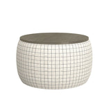 Revel - Storage Ottoman - White - Furniture Home Direct