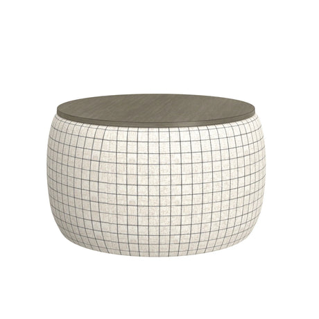 Revel - Storage Ottoman - White - Furniture Home Direct