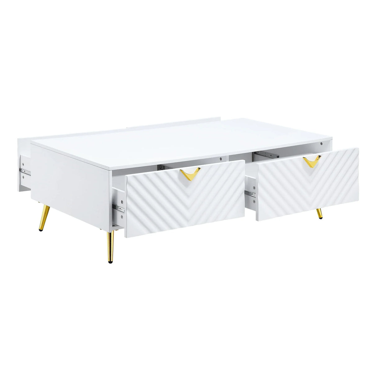 Gaines - High Gloss Coffee Table - White - Furniture Home Direct