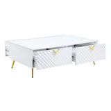 Gaines - High Gloss Coffee Table - White - Furniture Home Direct
