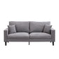 Modern Upholstered 3 Seat Sofa, High Resilience - Furniture Home Direct