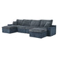Modern Modular U Shaped Cloud Sectional Couch With Deep Seat And Comfy Chaise - Furniture Home Direct