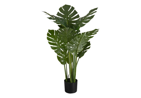 45" Tall, Artificial Plant, Monstera Tree, Indoor, Faux, Fake, Floor, Greenery, Potted, Real Touch, Decorative - Green / Black - Furniture Home Direct