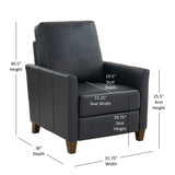 Pablo - Modern Recliner With Manual Recline - Furniture Home Direct
